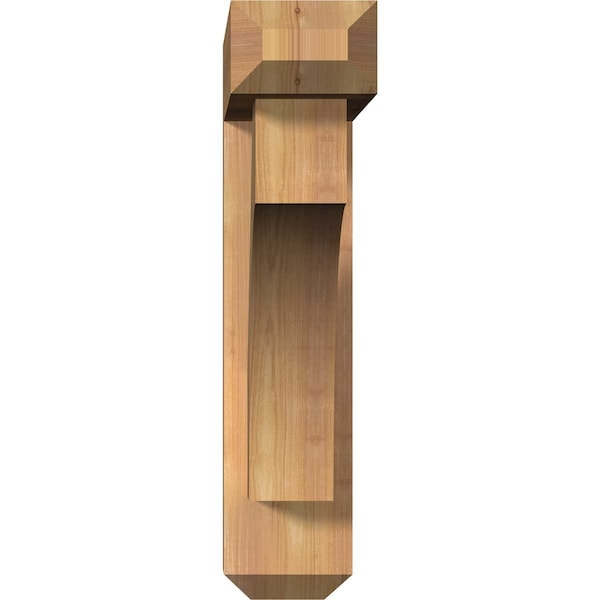 Westlake Craftsman Smooth Bracket W/ Offset Brace, Western Red Cedar, 5 1/2W X 24D X 24H